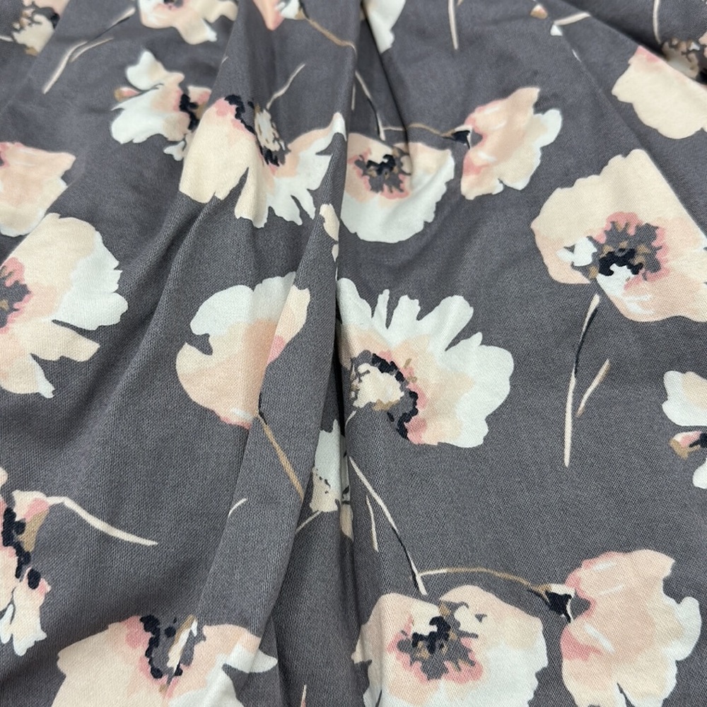 Janie and Jack Grey Cream and Pink Peter Pan Collar Dress w/ Tulle Linin… - Picture 2 of 8